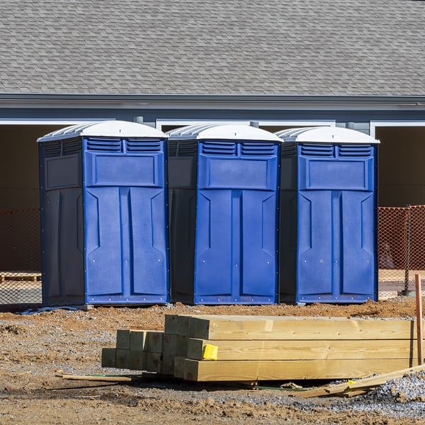 what is the cost difference between standard and deluxe portable toilet rentals in Garfield Minnesota